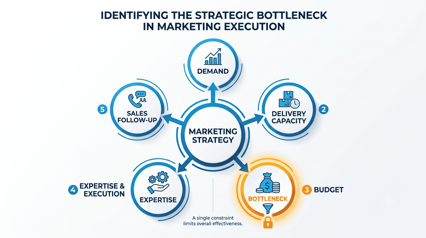 Five constraints that influence marketing priorities
