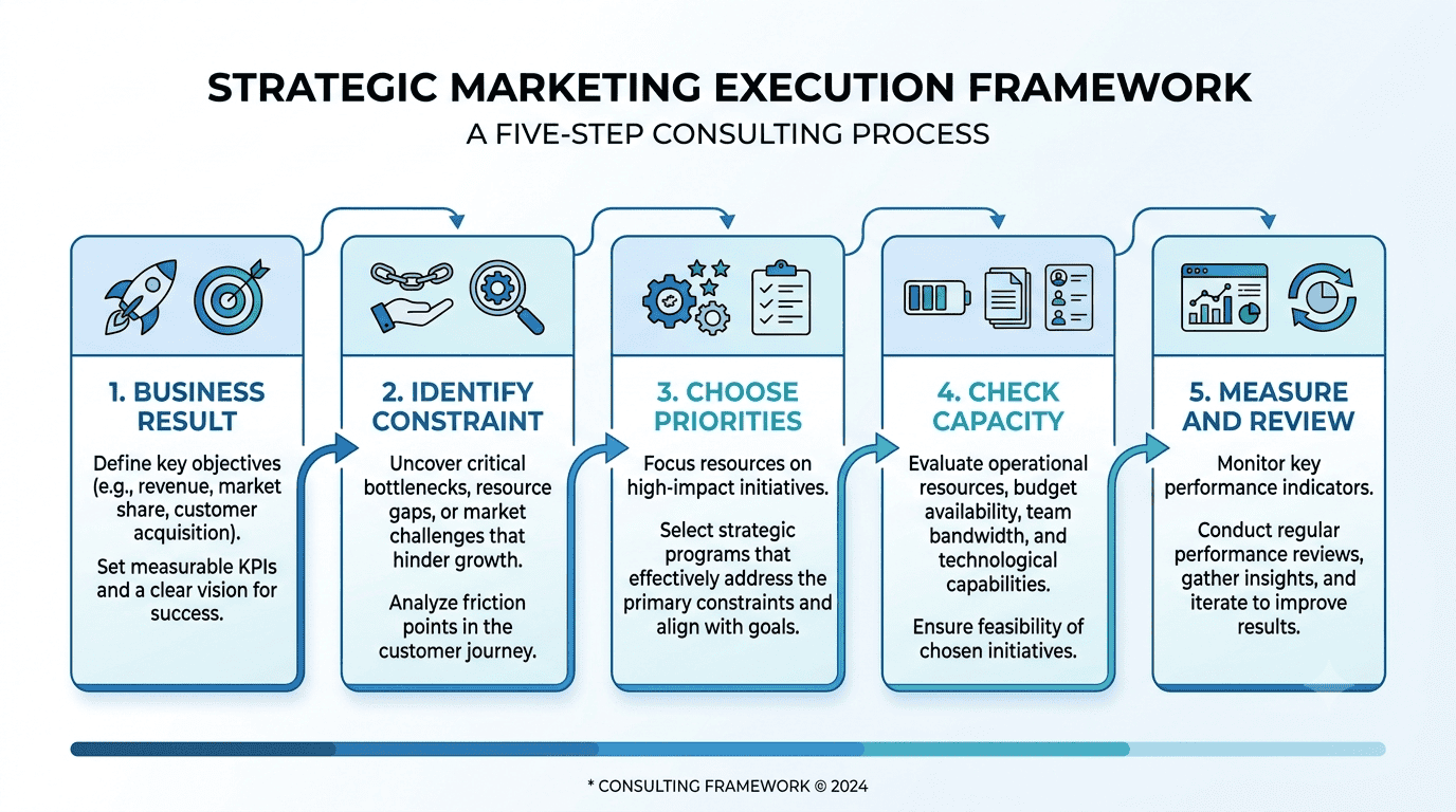How to prioritize marketing using a constraint-based framework